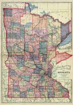 Minnesota State Map, Wilkin County 1915